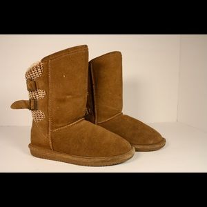 Bearpaw Women's Boshie Wide Boot Hickory II Suede